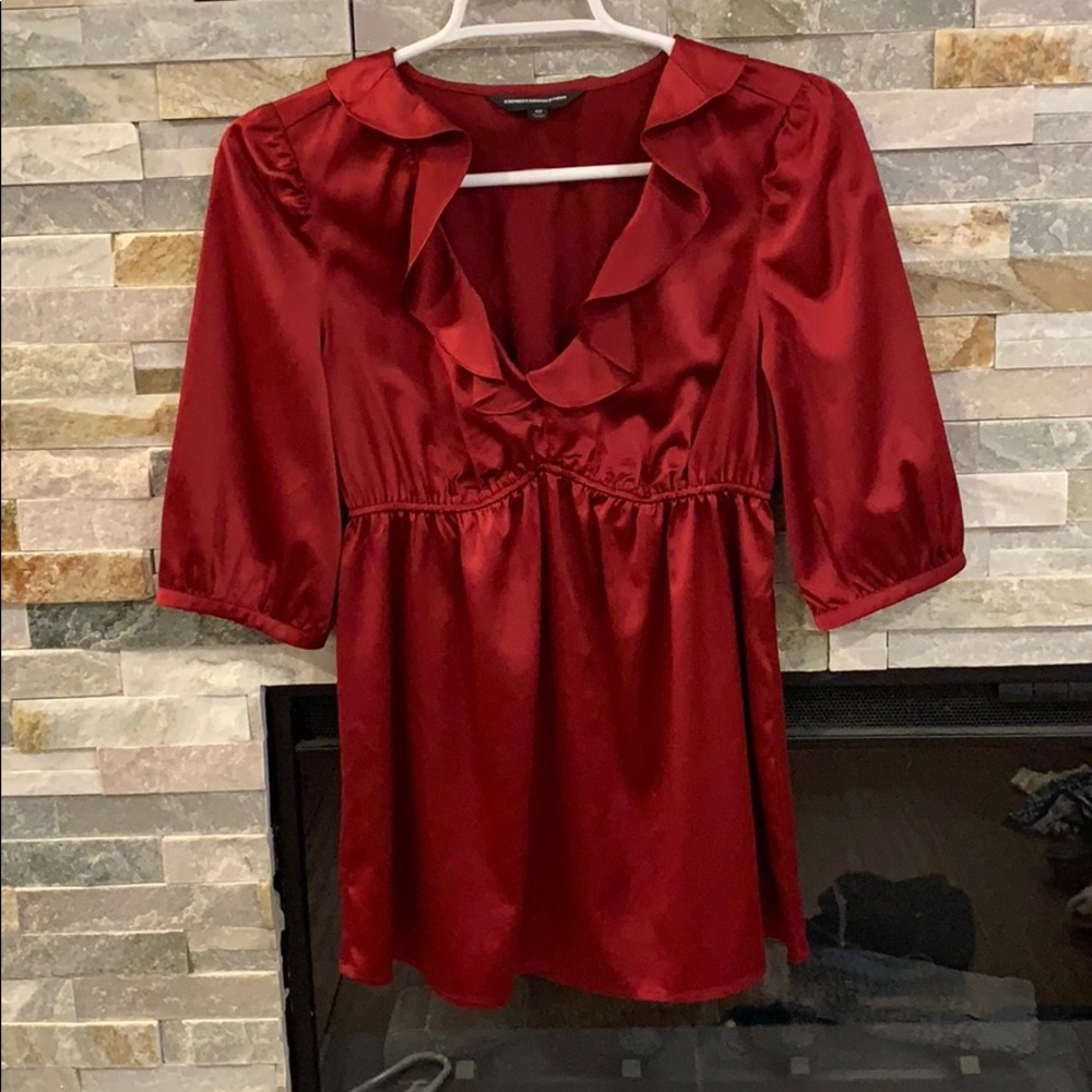Red blouse